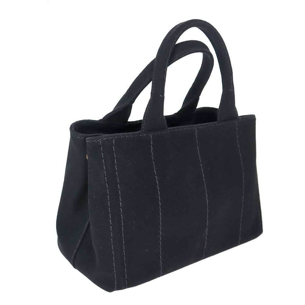 Prada Canapa Tote Handbag Black - Picture 2 of 11